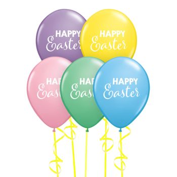 Happy Easter Pastel Latex Balloons 11" (pack 25)