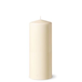 Ivory Pillar Candles 200x80mm (90hours)
