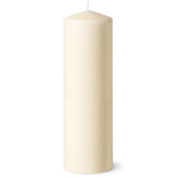 Ivory Pillar Candles 250x80mm (115hours)