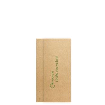 Kraft Paper Recycled Dispenser Napkins 32x30cm 1ply with logo