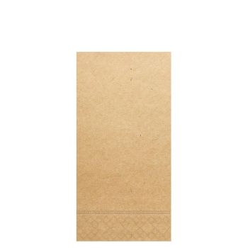 Kraft Paper Recycled Dinner Napkins 40cm 2ply (8 fold)