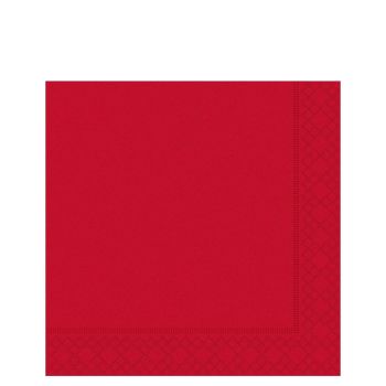 Red Paper Napkins 40cm 3ply