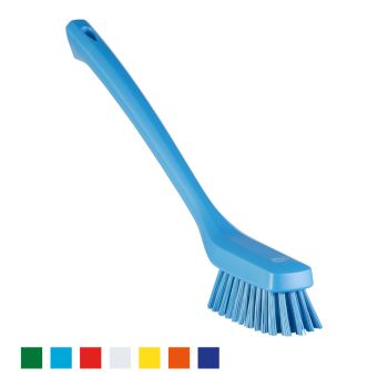 Vikan Narrow Cleaning Brush with Long Handle 42cm (Hard)