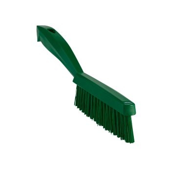 Vikan Narrow Hand Brush with Short Handle 300mm (Very Hard) - Green