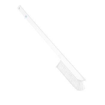 Vikan Ultra Slim Cleaning Brush with Long Handle 600mm (Medium) - White