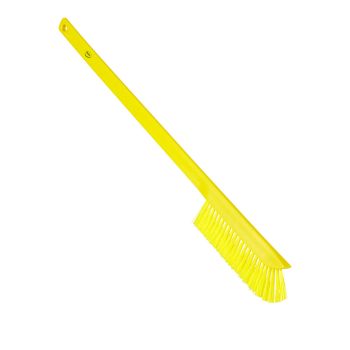 Vikan Ultra Slim Cleaning Brush with Long Handle 600mm (Medium) - Yellow