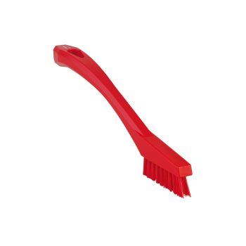 Vikan Detail Brush 20.5cm (Very Hard) - Red