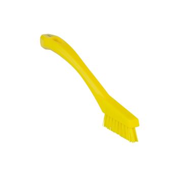 Vikan Detail Brush 20.5cm (Very Hard) - Yellow