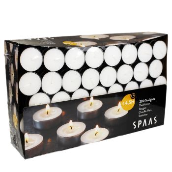 White Tea Light Candles in Bulk Box