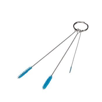 Vikan Cleaning Set with 3 Brushes 2,5 & 6mm (Soft) - Blue