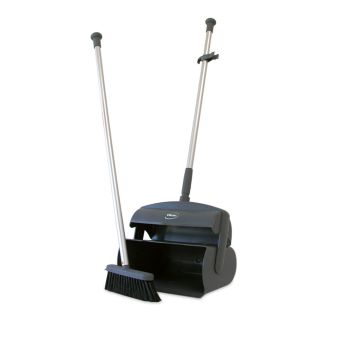 Vikan Lobby Dustpan Set (broom, squeegee, handle) 105cm - Grey