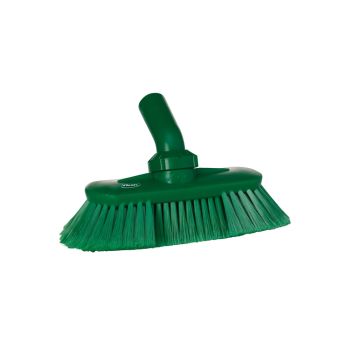 Vikan Washing Brush with Angle Adjustment 24cm (Soft) - Green
