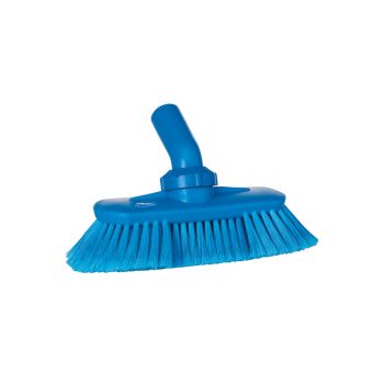 Vikan Washing Brush with Angle Adjustment 24cm (Soft) - Blue