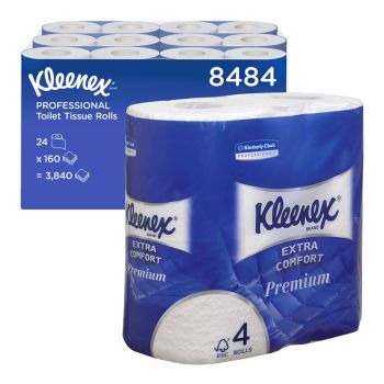 Kleenex Quilted Toilet Roll 4ply (24rolls x 160sheets)