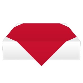 Valentine's Red Airlaid Slipcovers 90x90cm