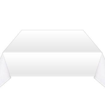 White Swansilk Wipe-Clean Table Covers 120x120cm