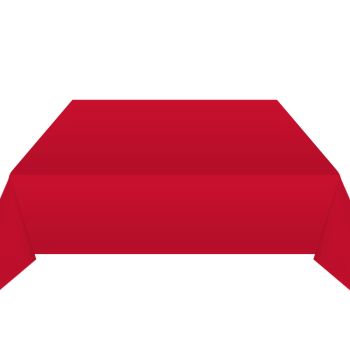 Red Swansilk Wipe-Clean Table Covers 120x120cm