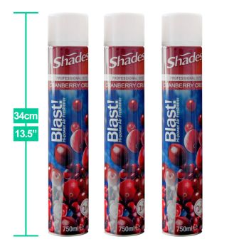 Shades BLAST PROFESSIONAL  Hi-Power Air Freshener 750ml Cranberry Crush