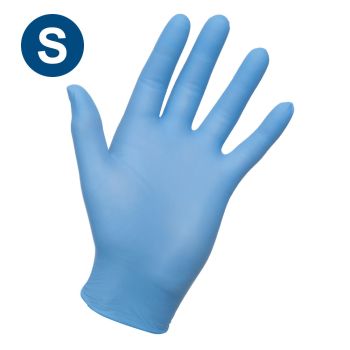 Blue Sterile Nitrile Exam Gloves (S)