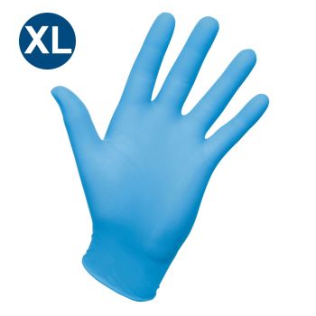 Blue Vinyl Gloves (XL)