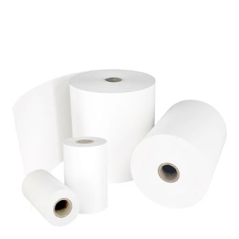 2 Ply Paper Rolls 76x76x12.7mm (White/Pink)
