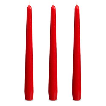 Red Tapered 10" Candles