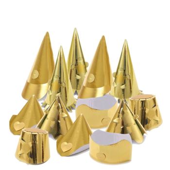 Gold Jubilee Large Party Hats