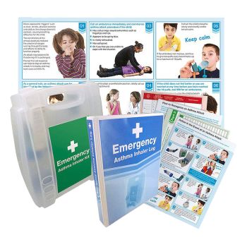 Emergency Asthma Pack with 10 Disposable Spacers