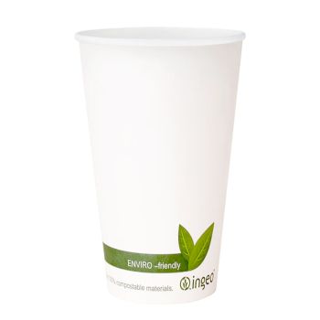Ingeo Compostable White Cup 16oz
