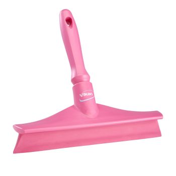 Vikan Ultra Hygiene Table Squeegee with Mini Handle 245mm - Pink