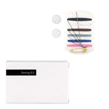 Sewing Kit in Carton White & Black Design