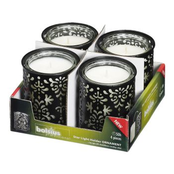 Bolsius StarLight Clear Candles & Holders