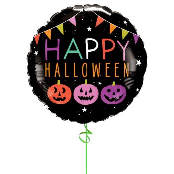 Pumpkins & Banners Halloween Balloon Microfoil 18"