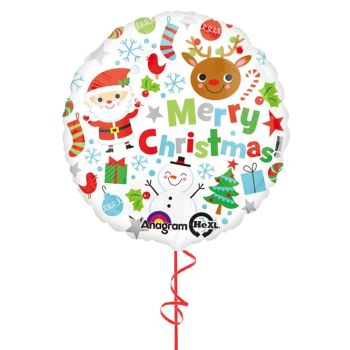 Icons Merry Christmas Balloon Microfoil 18"