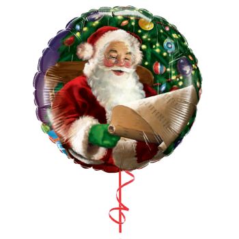 Balloon Santa Christmas Letter Balloon Microfoil 18" 