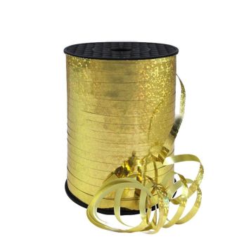 Gold Holographic Curling Ribbon 5mm x 500m