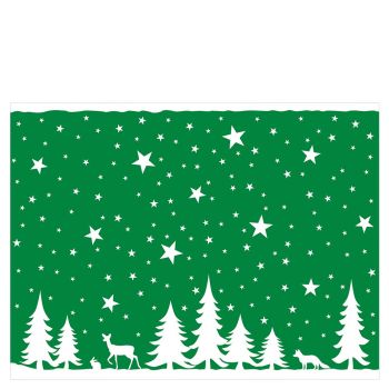 Winter Forest Green Airlaid Placemats 40cm x 30cm