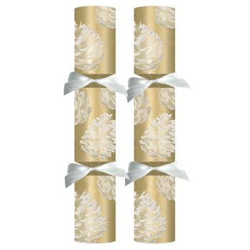 14" Gold Pinecone Christmas Crackers (Box 25)