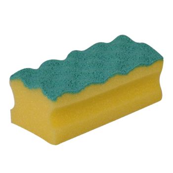 Vileda Professional Pur Active Sponge Scourer Yellow-Green