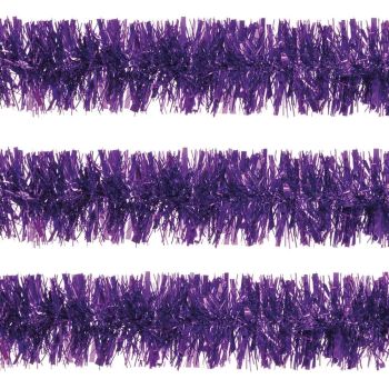 Purple Luxury Chunky Cut Tinsel Garland 2m x 150mm