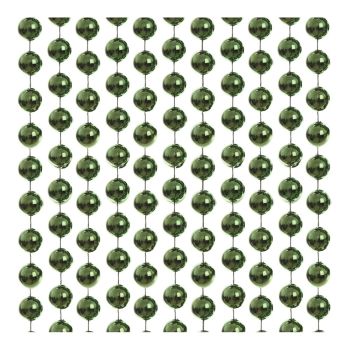 8mm Pine Green Plastic Bead Garland 1x10m Length