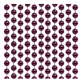 8mm Royal Purple Plastic Bead Garland 1x10m Length