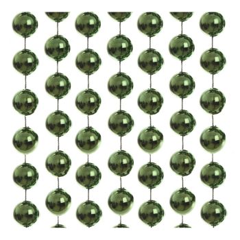 20mm Pine Green Plastic Bead Garland 1x2.7m Length