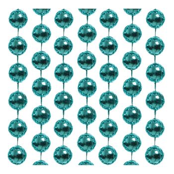 20mm Turquoise Plastic Bead Garland 1x2.7m Length