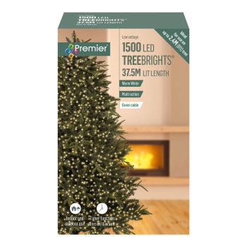 1500 Warm White LED TreeBrights Lights 37.5m Lit Length