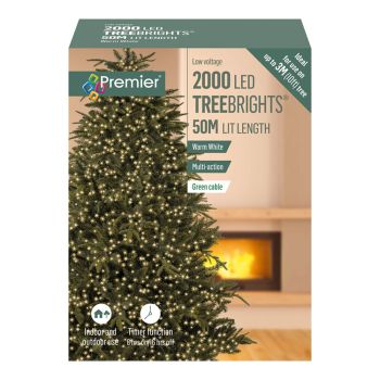 2000 Warm White LED TreeBrights Lights 50m Lit Length