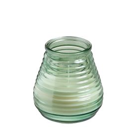 Aqua Green Glass Candle Jar 60 Hour Burn Time