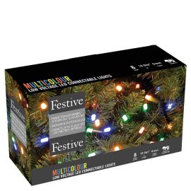 200 Multicolour LED Connectable String Lights